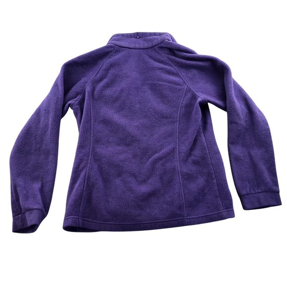 Columbia Women Fleece Jacket Size XL Full Zip Staand Collar Outdoors Purple Cozy - Picture 2 of 12